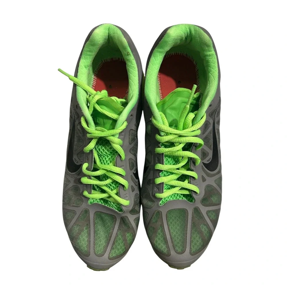 Nike Air Max 2011‎ Cool Grey Neon Green Mens 8.5 Running Shoes 429889-003